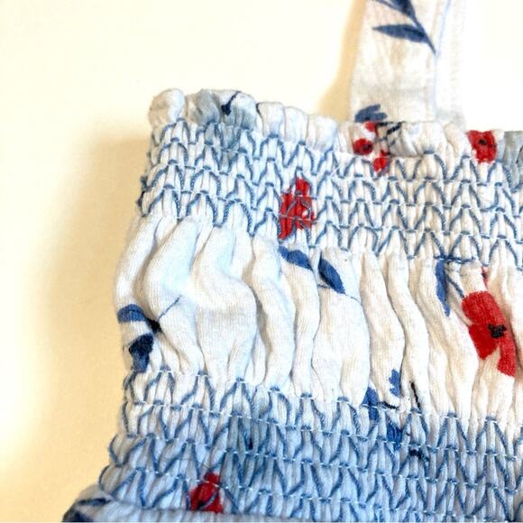 ❤️5/$25 SALE Carter’s Just One You Spring Floral Smocked One Piece Jumpsuit - Picture 4 of 8